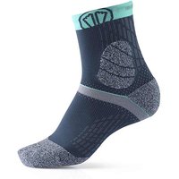 Sidas Damen Trail Protect Socken, grau-türkis, M-L