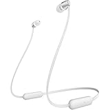 Sony WI-C310 kabellose In-Ear-Kopfhörer, 15 Stunden Akkulaufzeit, Sprachassistent, magnetische Ohrhörer, Design hinter dem Hals, integrierte Headset-Funktion, Headset mit Mikrofon, weiß