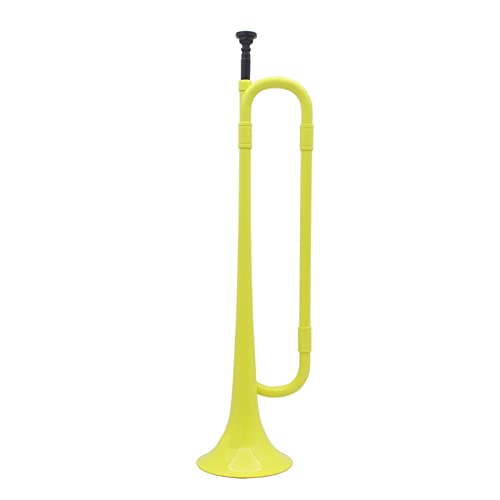 Trompeten B Flache Trompete Bugle Cavalletretrompete Mit Mundstück Kunststoff Messing Instrument Für Bandschule Student Trompete aus Messing (Color : Yellow)