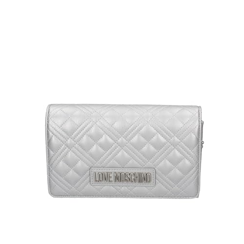 Love Moschino Damentasche JC4079PP1HLA0 SILBER, silber / schwarz, Einheitsgröße