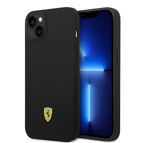 Ferrari FEHCP14MSIBBK hülle für 14 Plus 6,7" schwarz/Black hardcase Silicone Metal Logo