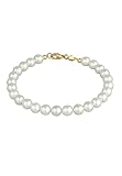 Elli Armband Damen Klassisch mit Muschelkernperlen in 925 Sterling Silber