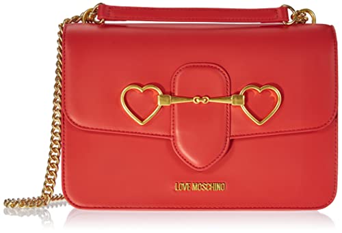 Love Moschino Damen BORSA A SPALLA Umhängetasche, Rosso