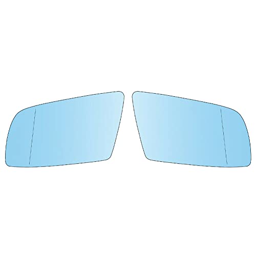 1 Paar Spiegelglas links Und rechts beheizbar Für 5er Limousine E60 E61 Touring 51167065081 Blau Glas