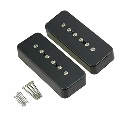 ZENGXUE Pickups P90 Alnico V Für E-Gitarre In Schwarzer Farbe Humbucker Tonabnehmer Set