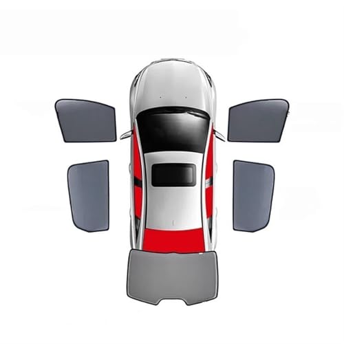 Sonnenschutz Für Peugeot Für 308 II Fließheck 2013-2021 Magnetischer Autosonnenschutz Frontscheibenrahmen Vorhang Heckscheiben-Sonnenschutzvisier Auto Sonnenschutz(5PCS Front Rear)