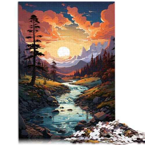 Puzzles Wunderschöne Fantasielandschaft 1000 Teile Puzzle Geschenke Holzpuzzle Jedes Teil ist einzigartig - Herausforderndes Familienspaßspiel 1000 Teile (50x75cm)