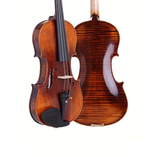 Geige Violine für Erwachsene, die ganzes Brett spielt, handgefertigtes Violine-Ebenholz-Zubehör (Color : 3/4)