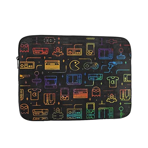 Game Video Gaming Muster Stoßfest Tragbare Laptop Sleeve Tasche :: 12 Zoll Geschäftsreisen, Reisen, Schule, Büro, für den täglichen Gebrauch.