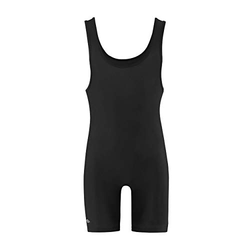 Matman Standard Gewicht Wrestling Singlet, unisex, schwarz Gr. L