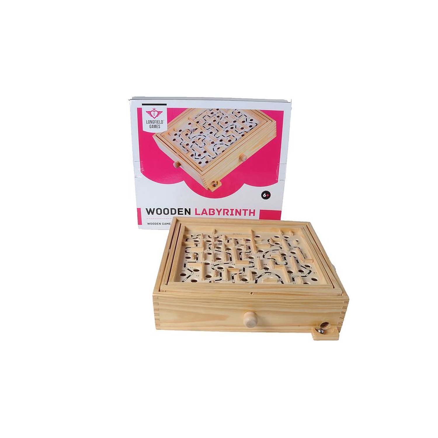 weiblespiele 340125 - Kugel-Labyrinth aus Holz, 32 x 28 cm