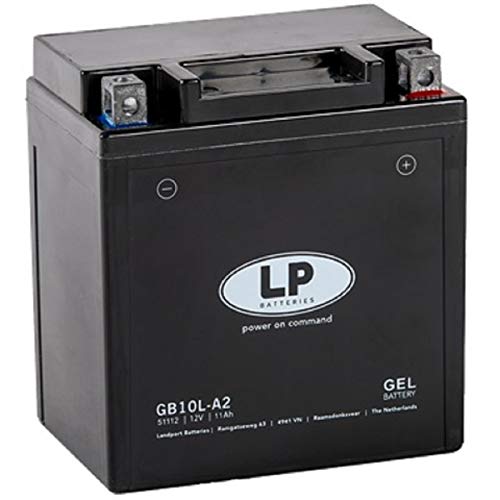 Landport Gel Motorrad- und Rollerbatterie GB10L-A2 (YB10L-A2 Gel) DIN 51112