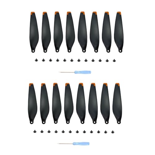 KUANDEDIAN for DJI MINI 4 PRO Propeller Ersatzteil 6030F Propellerblatt Leichtgewicht Flügelventilatoren Drone Ersatzteile(2 sets orange)