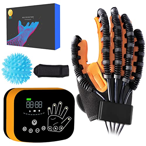 Upgrade Finger und Handfunktions Rehabilitationstrainer Roboter Reha Handschuhe,therapie für hand für Arthritis Schlaganfall Hemiplegie Patienten,elektrische handschuhe,hand function rehabilitation