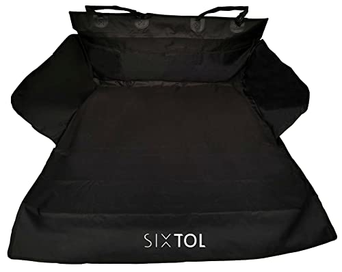 SIXTOL Trunk Cover PRO Kofferraumschutz mit Ladekantenschutz | Wasserabweisend & pflegeleicht | Kompatibel mit Allen Autos | Aus Polyester + PVC | Farbe schwarz