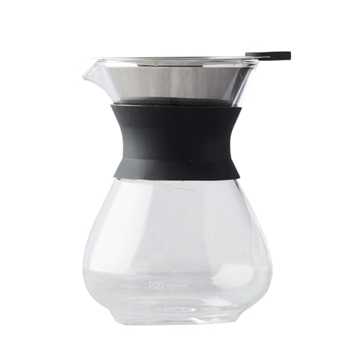 Point-Virgule Kaffeebereiter aus Glas schwarz 400ml