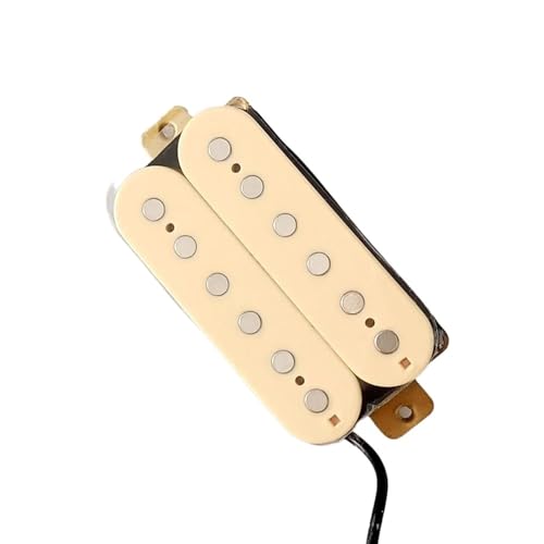 Gitarren-Tonabnehmer E-Gitarre Double Coil Humbucker E-Gitarren-Tonabnehmer Steg Oder Hals-Tonabnehmer Für Gebrochenes Weiß (Color : Neck Pickup)