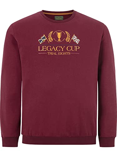 Charles Colby Herren Sweatshirt Earl Aedan dunkelrot 4XL (XXXXL) - 68/70