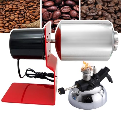 JMbpkduHs 120 G Elektrischer Kaffeeröster, Haushalts-Kaffeebohnenröstmaschine Mit Heizofen, 45 U/Min, Elektrischer Trommeltyp, Kastanienkernnussröstmaschine