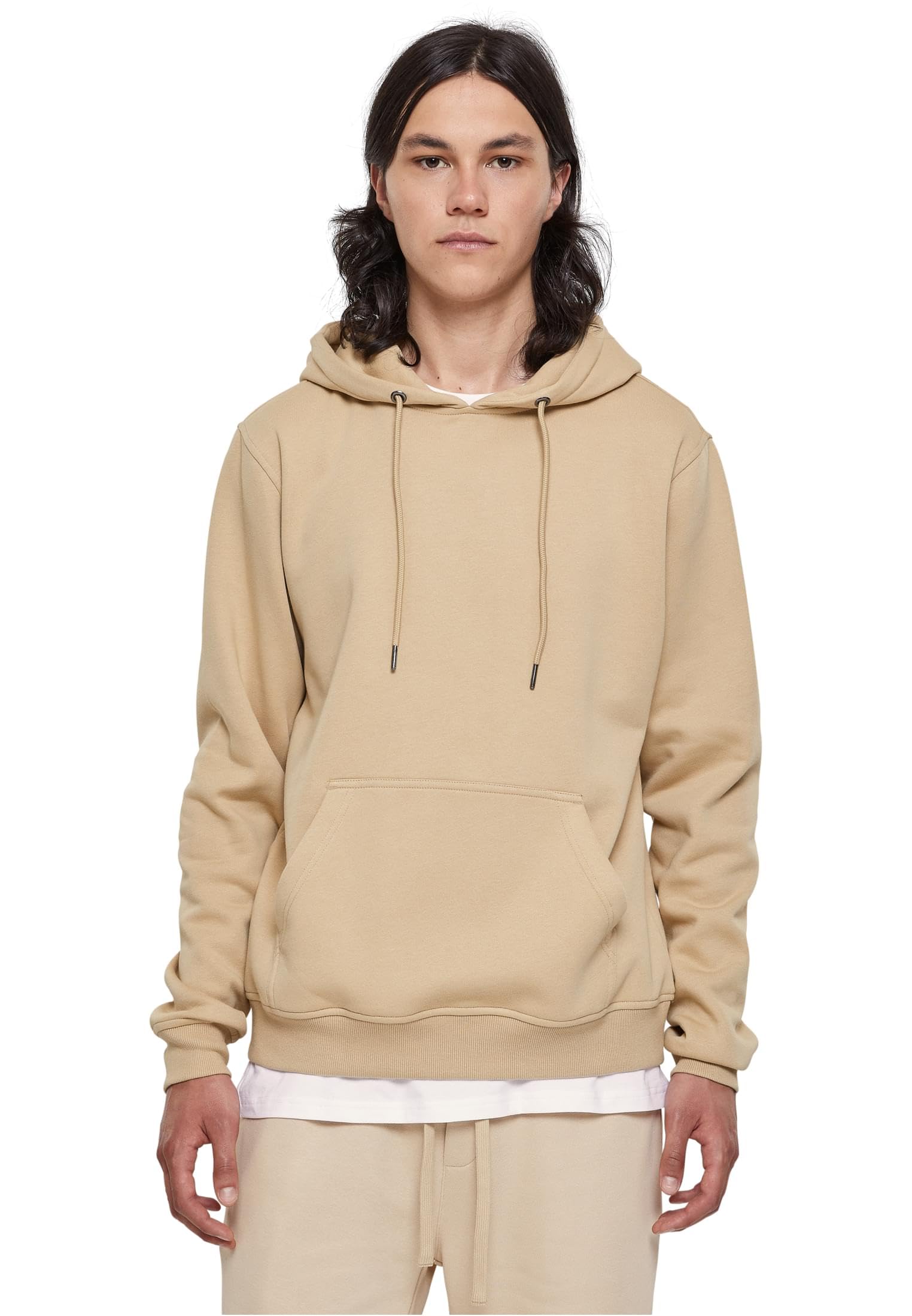 Urban Classics Herren TB2392-Basic Terry Hoody Kapuzenpullover, unionbeige, L