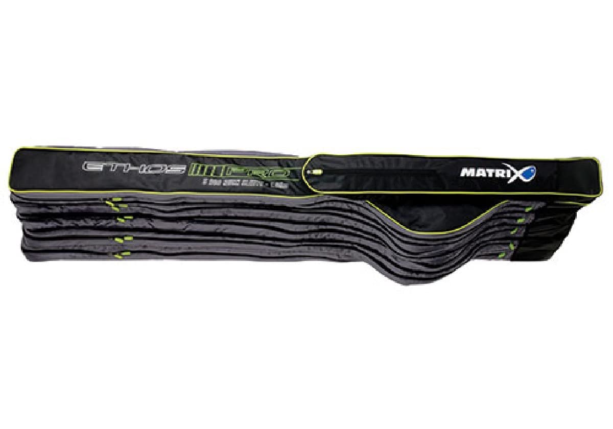 Fox Matrix Pro Ethos 12ft Quad Sleeve 1,85m - Rutentasche für Angelruten, Rutenfutteral für montierte Ruten, Angeltasche