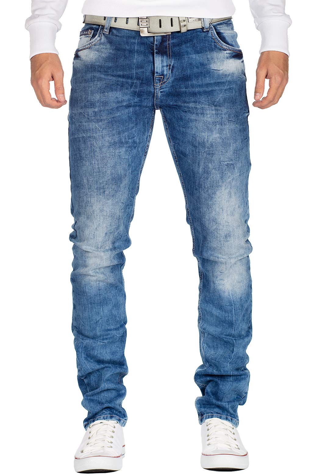 Cipo & Baxx Herren Jeans CD533-bans Blau W34/L30