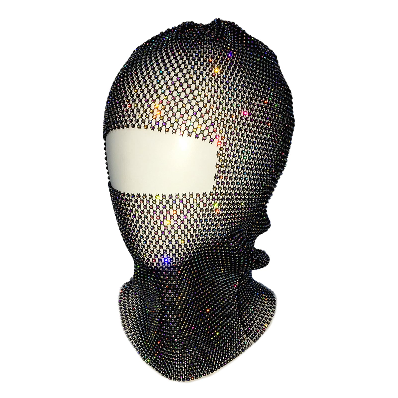 LIbgiubhy Glitzer-Strass-Hut, elastisch, glänzend, Nachtclub, Halloween, Karneval, Festival, Clubwear, Erwachsenenhut