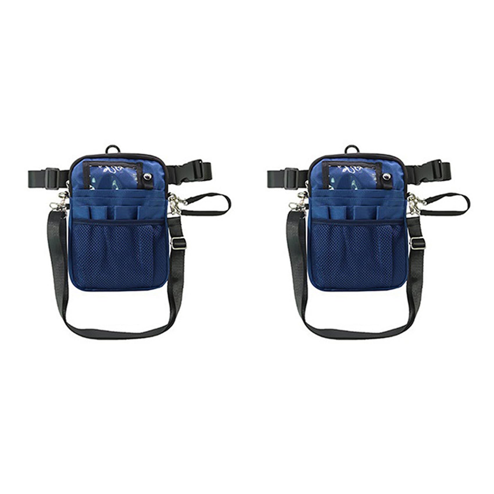 Sizoriruk 2X Krankenschwester Fanny Pack StillgüRtel Organizer GüRteltasche Krankenschwester Schere Pflegeset Werkzeugkoffer Aufbewahrung Schulter Brusttasche Blau