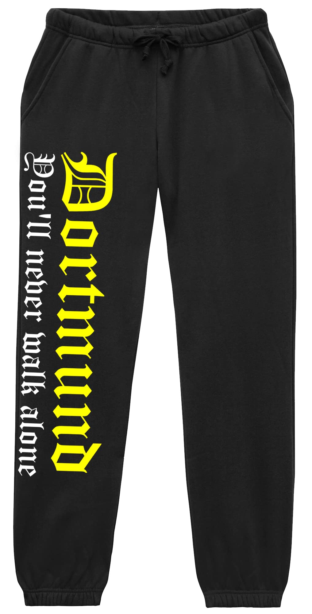 Dortmund Never Walk Alone Jogginghose | Dortmund Hose Herren Fussball Ultras Sport Freizeit | (S)