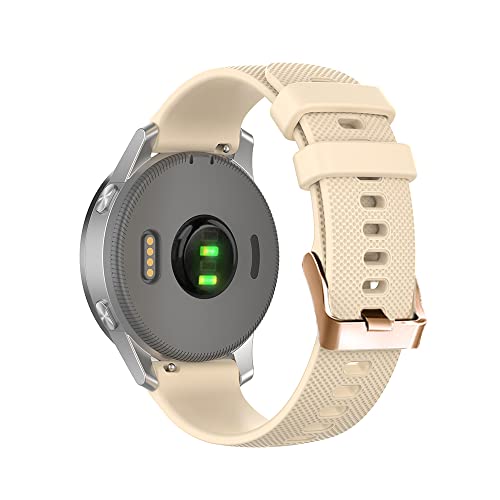 BANDKIT 20 mm Smartwatch-Armband für Garmin Vivoactive 3 Venu SQ Vivomove HR, weiches Silikonband, Forerunner 645M, 245M, 55 Uhrenarmband, For Vivoactive 3, Achat