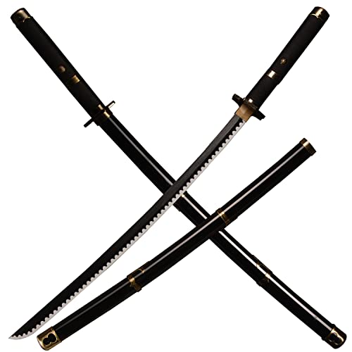 kljhld Bambus Anime Schwert Cosplay Schwert, Roronoa Zoro Katana Schwert Yubashiri Schwert Katana 103cm/40 Zoll