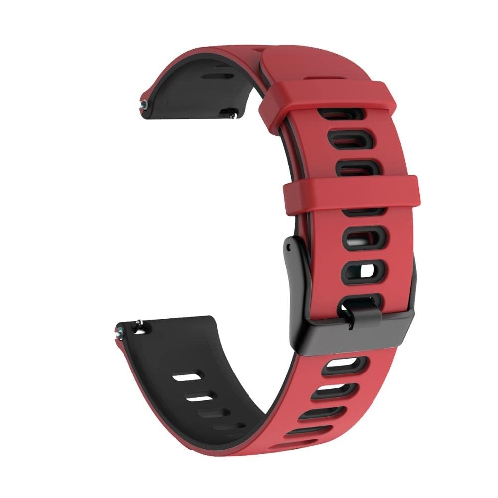 BANDKIT Armband für Garmin Vivoactive 3/Forerunner 245 645/Venu Sq/Vivomove HR, 20 mm Schnellverschluss, weiches Silikon-Ersatzband, Vivoactive 3, Achat