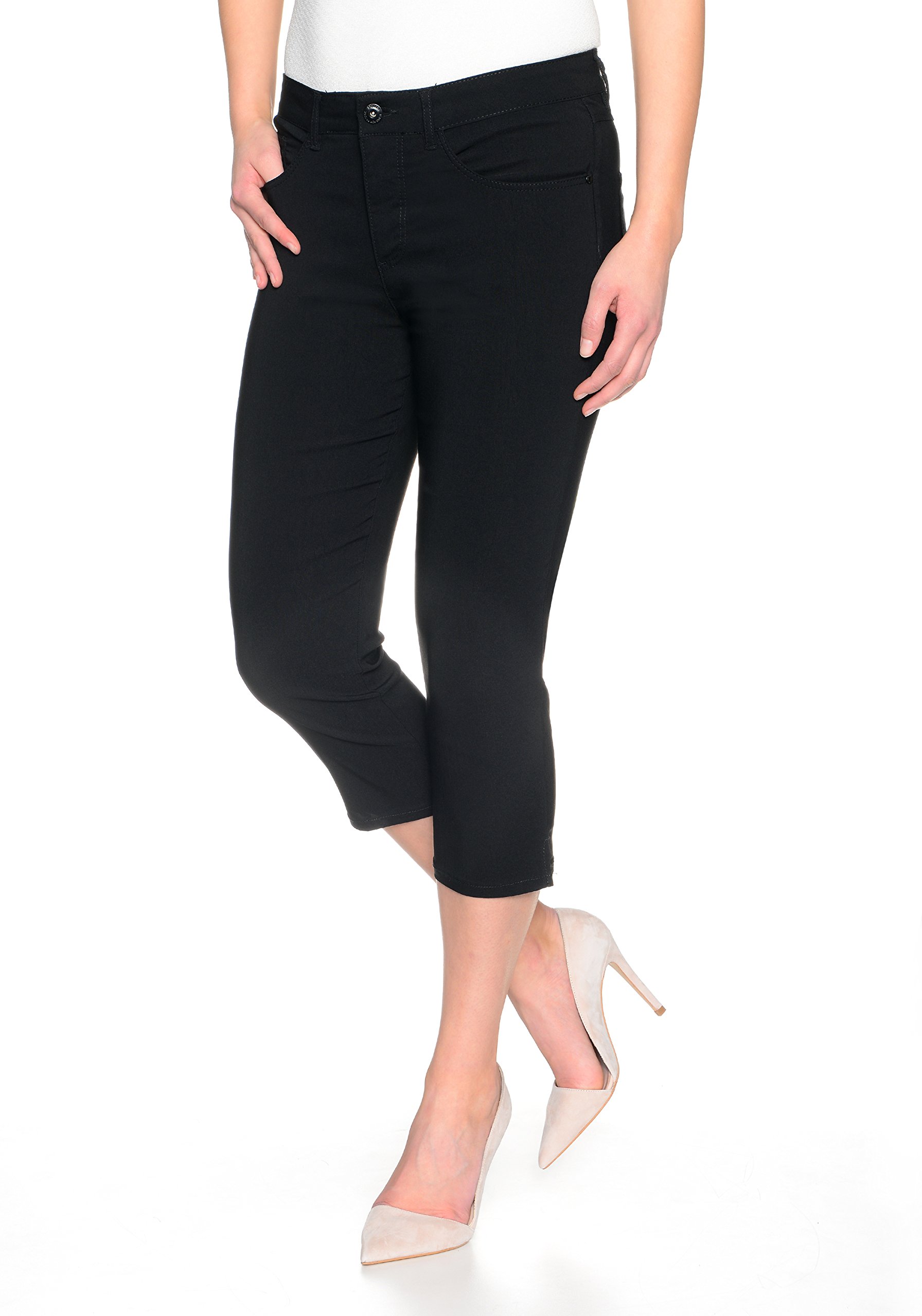 STOOKER Women Capri Slim Fit 21 Black 48