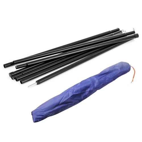 BFVAKBKYT Zelt Tarp Stangen Set, 2 Teile/Satz Zelt Stange 2Meter Camping Zelt Pole 16mm Zelt Stützstange Outdoor Camping Baldachin Markisen Rahmen Zubehör Wasserfest Segel Schatten Pole