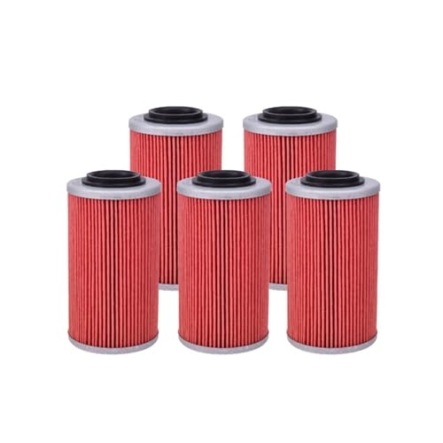 DOFABI 5 stück Motorrad Öl Filter, for Sea-DOO, GTI GTR GTS GTX RXP RXP-X RXT RXT-X Wake Pro Motorrad-Ölfilterwechsel