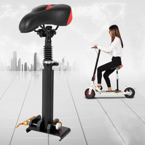 Sitz Sattel Für E-Scooter Pro Sattel Elektroroller Einstellbarer 40-60CM, Sattelkissen Stuhl Sattel Elektroroller Sitz für Xiaomi M365 Electric Scooter