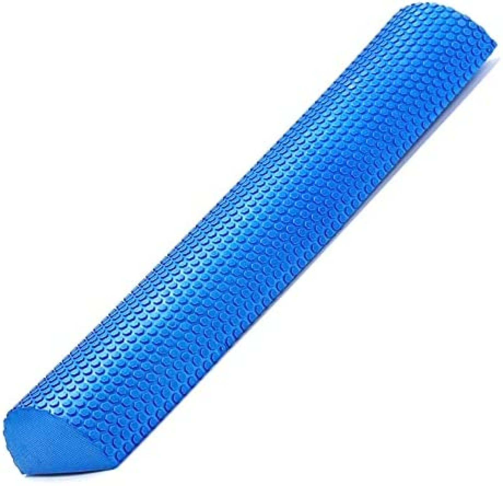 Halbrunde Eva-Schaumstoffrolle für Yoga, Pilates, Fitnessgeräte, Balance-Pad, Yoga-Blöcke mit Massage-Schwimmpunkt, blau, 30 cm