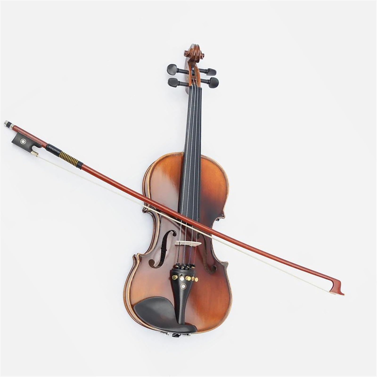 Standard Violine Saiten Instrument Modell 1/2 1/8 3/4 4/4 Retro Ebenholz Material Violine(2/4)