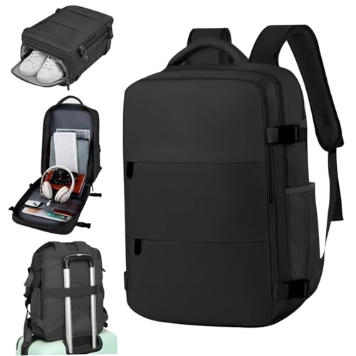 Travel-Rucksack 30-Liter-Kapazität 18 tragen Rucksack mit Schuhbeutelabteil Rucksack Airline Genehmigte große Reise-Rucksack für Weekender Modesbags