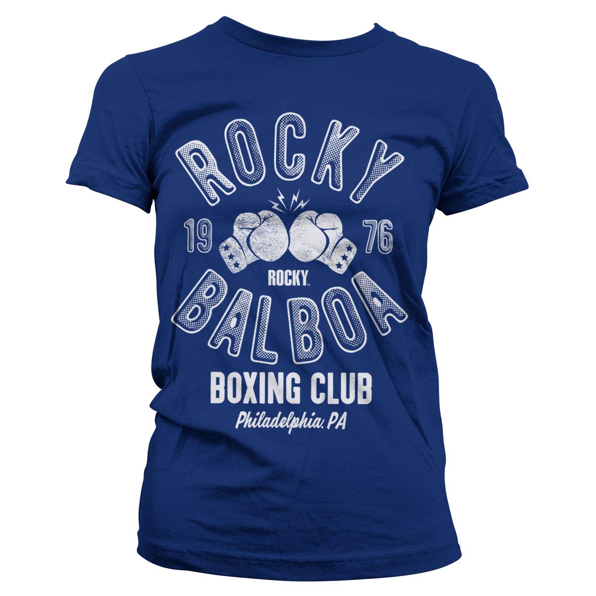 Rocky Offizielles Lizenzprodukt Balboa Boxing Club Damen T-Shirt (Marineblau), Medium