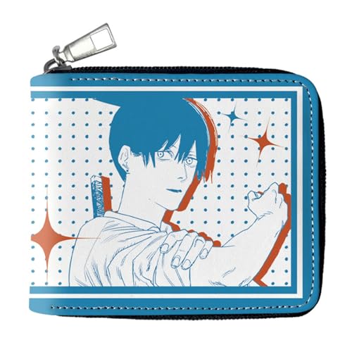 RYNDEX Chains-aw Man Anime Wallets, Süß Spaß Einzigartig Karten Geldbeutel, Scheckkartenetui für Fans Teens Geburtstagsgeschenk(Color:Multicolor 3)