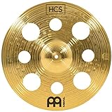 Meinl Cymbals HCS Trash Crash — 16 Zoll (Video) Schlagzeug Becken mit Löchern (40,64cm) Messing, Traditionelles Finish (HCS16TRC)