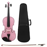 Standard Violine 4/4 Violine Geeignet Für Anfänger Student Violine Sets(4-4Pink Set)