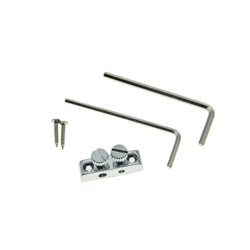 1set Gitarre Kopfplatte Montiert Allen Schlüssel Schlüssel Halter Werkzeuge Für Tremolo Gitarre Bass Mit Montage Reparatur Teil (Color : Chrome)