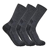 Carhartt Herren Force® Mittelschwere Crew-Socken, 3 Paar, Anthrazit, XL