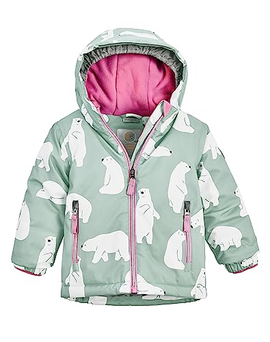 first instinct by killtec unisex Skijacke wasserdicht/Funktionsjacke mit Kapuze und Schneefang FISW 30 MNS SKI JCKT, stahlmint, 98, 39907-000