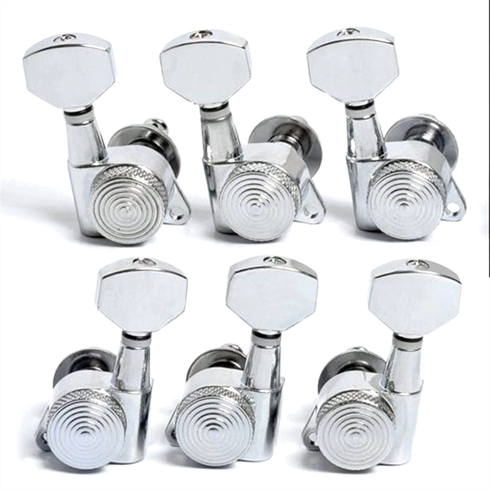 ALFAAL 6 Stücke Gitarre Tuning Pegs Tuner Machine Köpfe Mit Schloss Chrom-Verriegelung Tuning-Tasten Für Elektrische Akustikgitarre (Color : 3L3R)