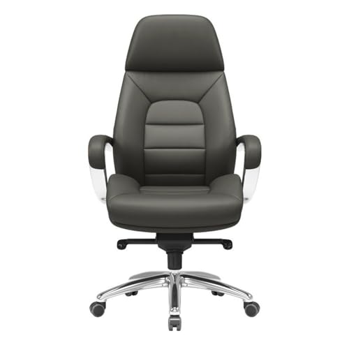 Bürostuhl, Computer-Schreibtischstuhl, Gaming-Stuhl – Bürostuhl, ergonomischer Schreibtischstuhl, hohe Rückenlehne, Chefsessel, Computerstuhl, verstellbarer Drehstuhl aus PU-Leder mit gepolsterten A