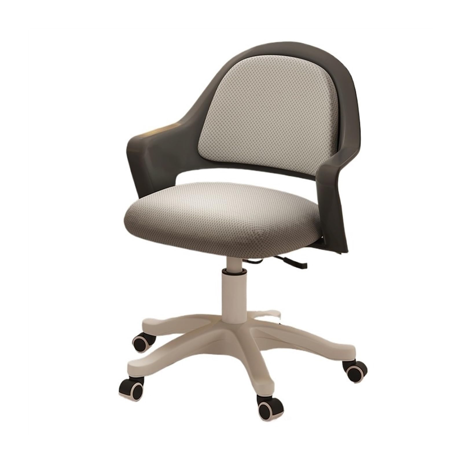 Zhaoj24-05 Bürostuhl Ergonomischer Kleiner Bürostuhl mit Lift, Computerstuhl, bequemer Bürostuhl, Heim-Rückenlehne, Arbeitsstuhl, Schlafzimmer-Schreibtischstuhl Schreibtischstuhl(Grigio)