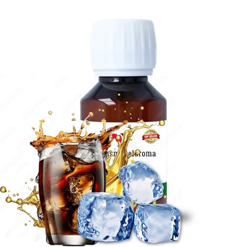 Ice Cola Konzentrat Drops konzentriertes Aroma Lebensmittelaroma Intensives Aroma zum Backen in Lebensmitteln & Getränken, für Diffuser Vernebler Nebelmaschinen Wassersprudler uvm. (30 ml) (100 ml)